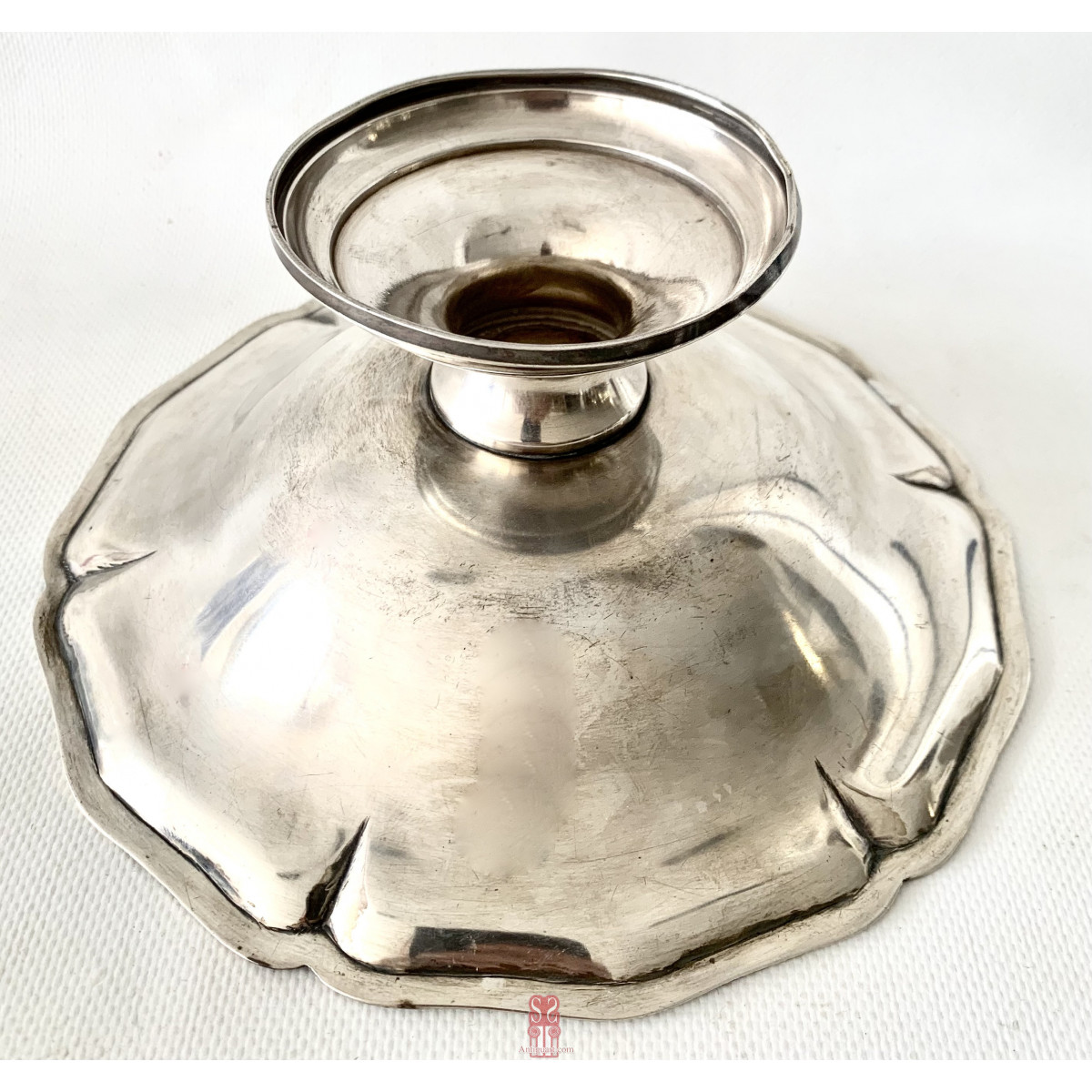 Salvilla de plata española del siglo XIX, 916 milésimas.