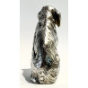 Dog sculpture, silvered bronze, early 20th