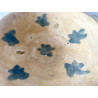 Escudilla cerámica medieval decorada en blau sobre blanc Valencia Siglo XV.
