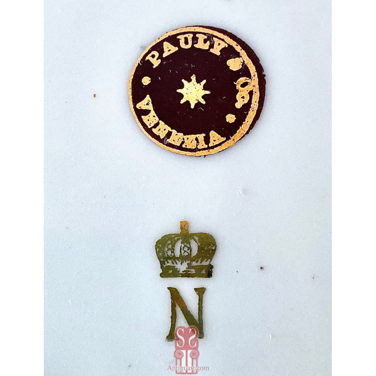 Plato Napoleón, El Incendio de Moscú de 1812. Siglo XIX.