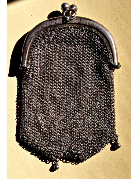 Monedero de plata, principio del siglo XX.