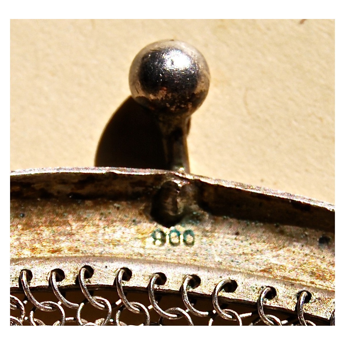 Monedero de plata, principio del siglo XX.