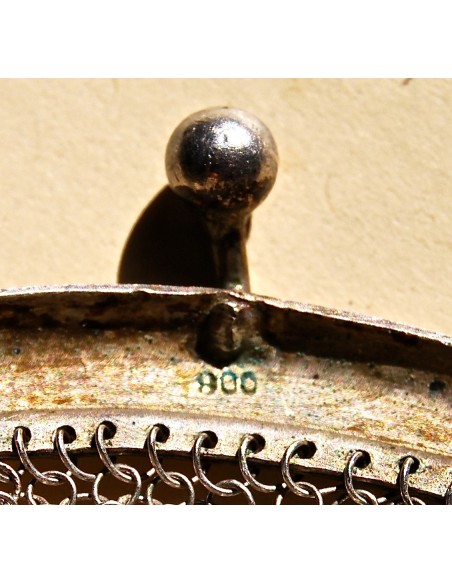 Monedero de plata, principio del siglo XX.