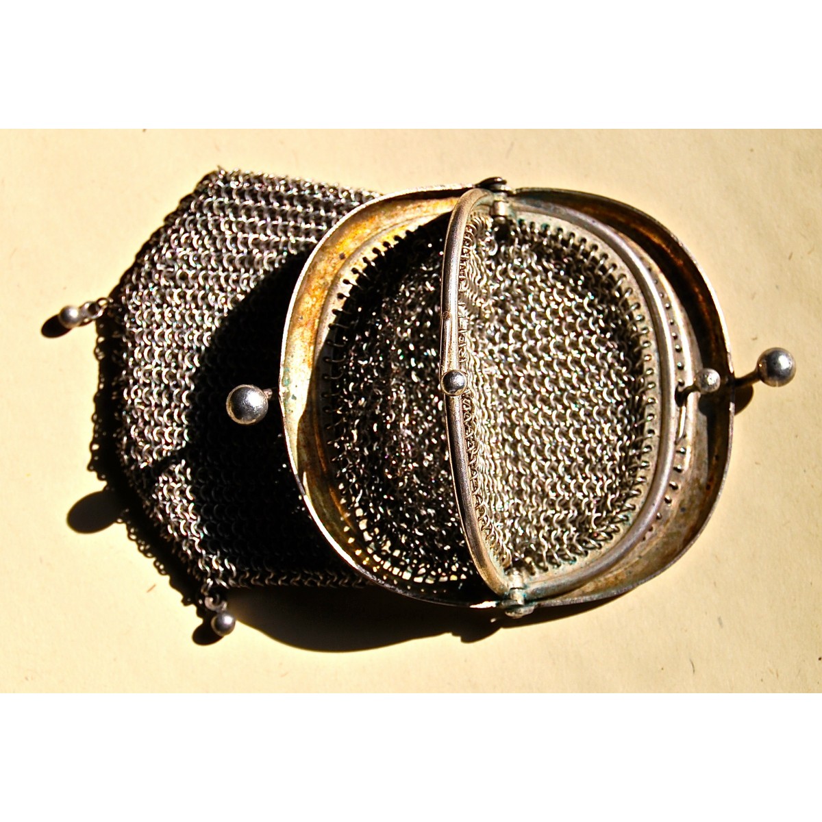 Monedero de plata, principio del siglo XX.