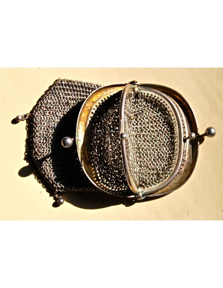 Monedero de plata, principio del siglo XX.