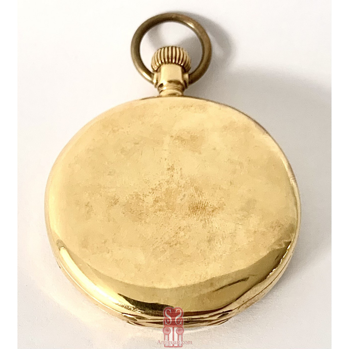 Reloj de bolsillo de oro de 18 quilates, Ulisse Nardin, Locle Geneve Suiza, principios del siglo XX.