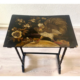 Antique table of wood carved. Chinese Art Nouveau.