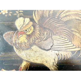 Mesa nido madera lacada negra y policromada chineseria. Finales Siglo XIX principios Siglo XX. 2