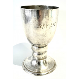 Rara copa cáliz de plata 800 Alemana, mitad del siglo XX. 2