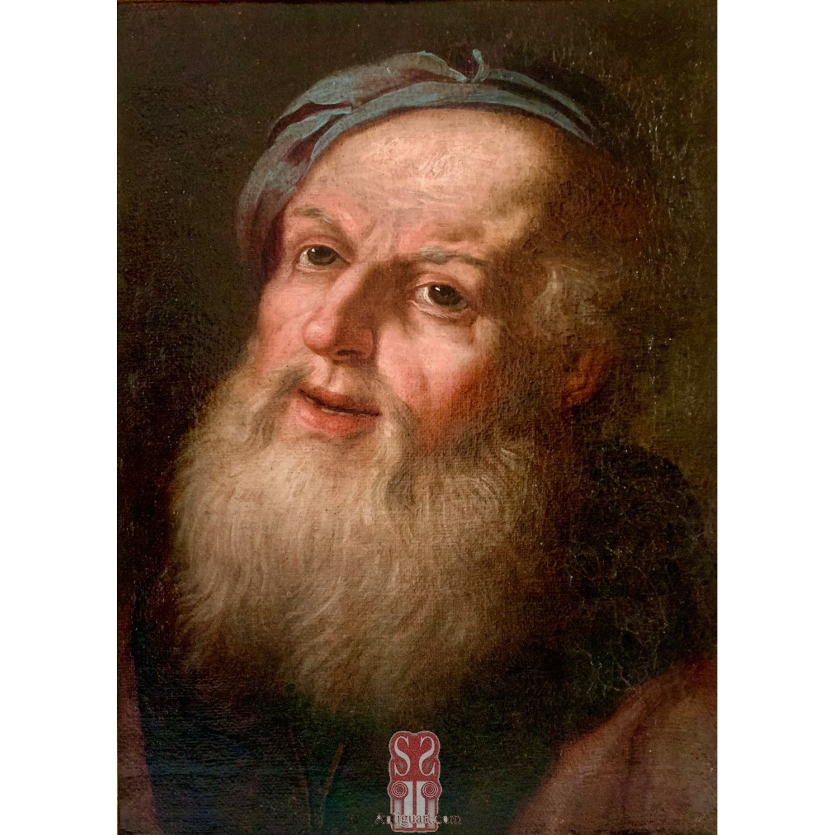 Retrato de hombre.  Óleo sobre lienzo. Siglo XVIII, Italia.