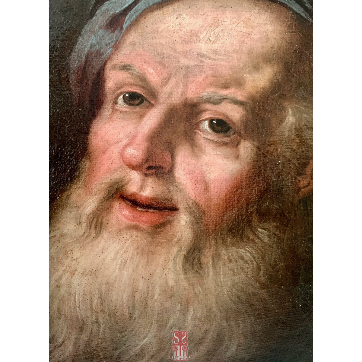 Retrato de hombre.  Óleo sobre lienzo. Siglo XVIII, Italia.