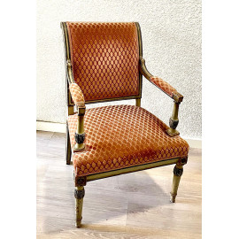 Butaca francesa Luis XVI del Siglo XVIII. 2