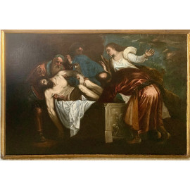 Deposizione nel Sepolcro, fine del XVIII secolo, olio su tela.