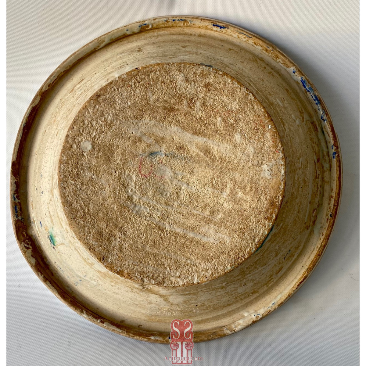 Gran lebrillo cerámica de Triana del Siglo XIX.