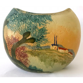 Jarrón de cristal Legras, Francia circa 1910. 2