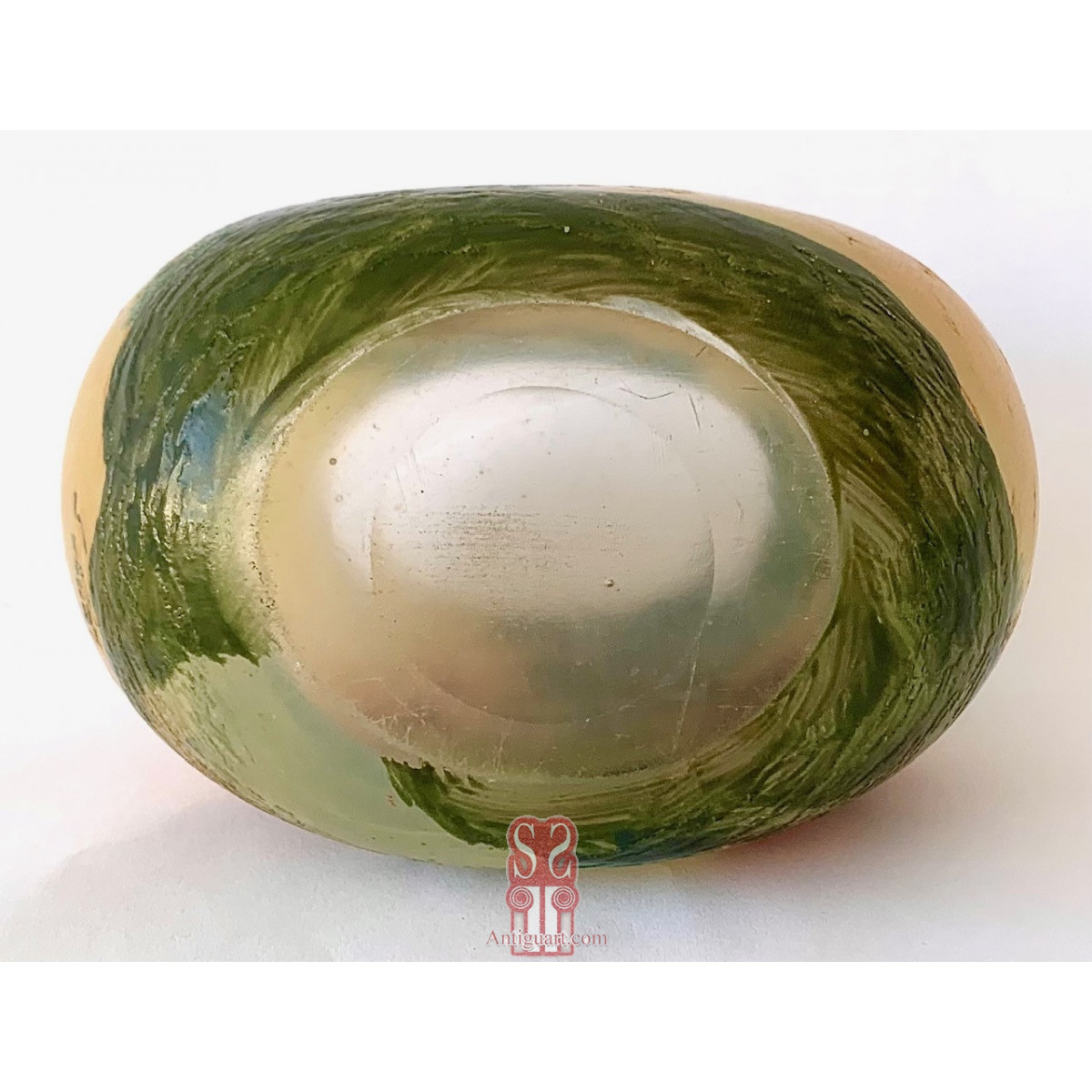 Jarrón de cristal Legras, Francia circa 1910.