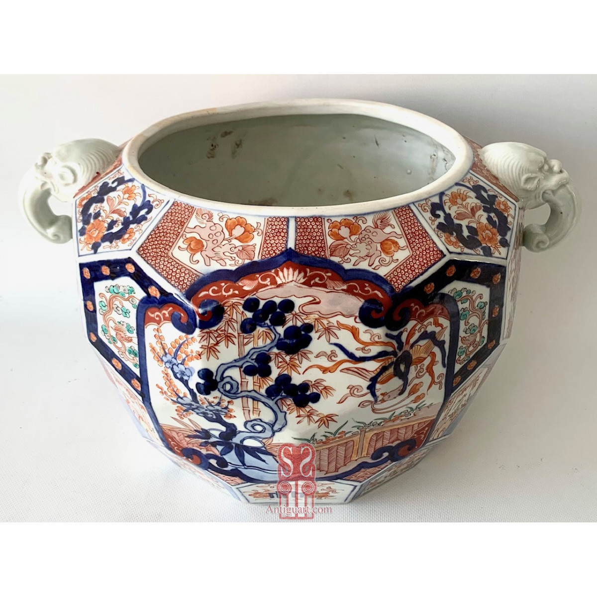 Jardinera cerámica, Japón Imari, Siglo XIX.