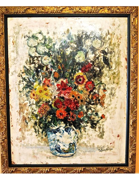 José Palmeiro, bodegón floral.