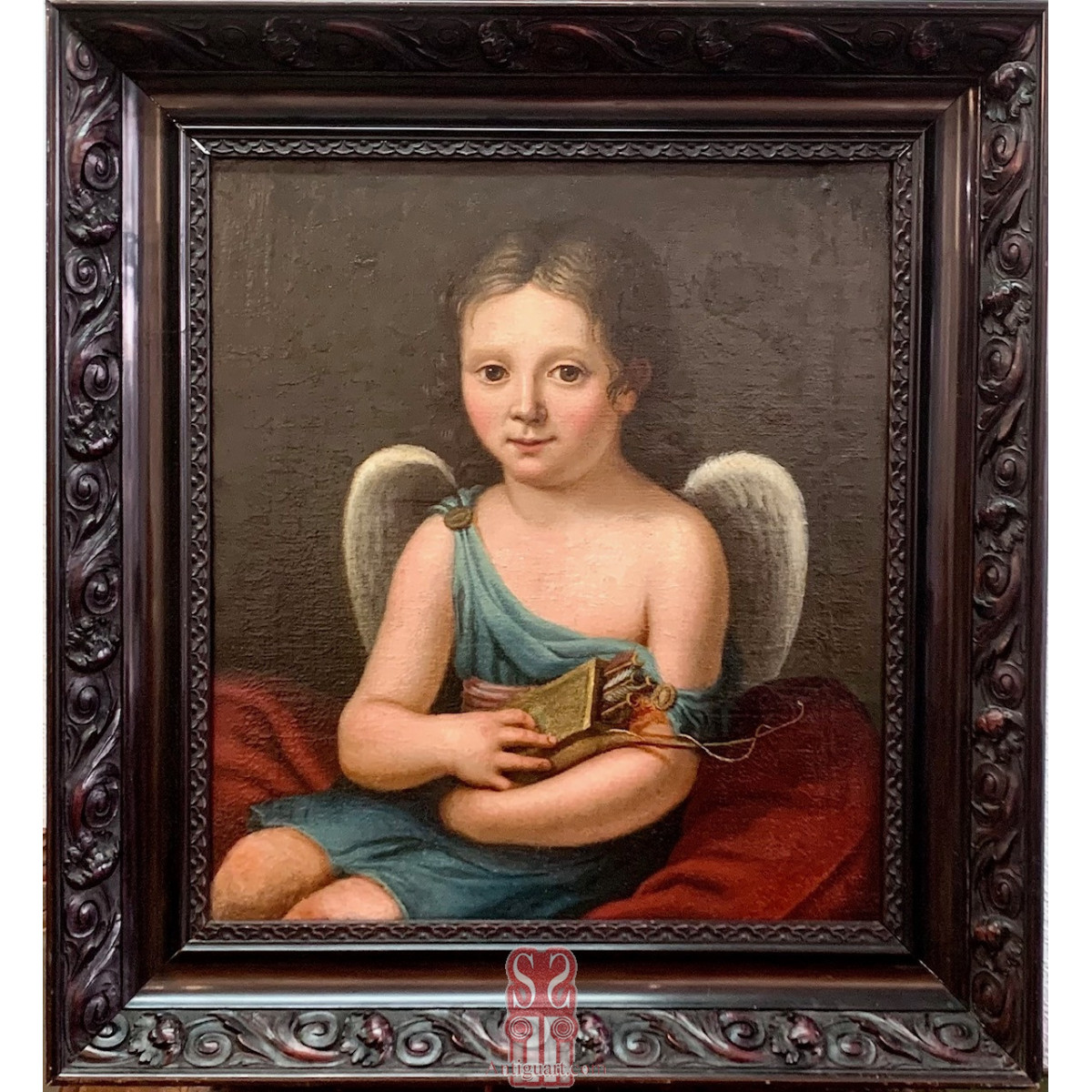 “Eros”, pintura al óleo sobre lienzo, Francia, segunda mitad del siglo XVIII .
