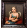 “Eros”, pintura al óleo sobre lienzo, Francia, segunda mitad del siglo XVIII .