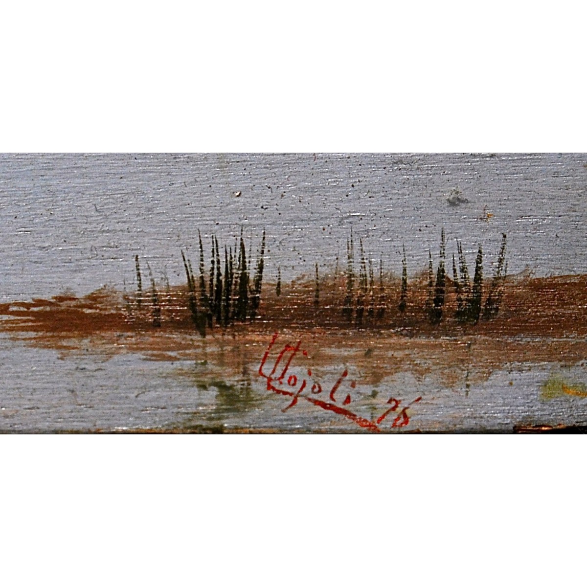 Óleo sobre tabla, del siglo XIX.