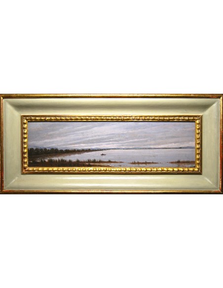 Óleo sobre tabla, del siglo XIX.