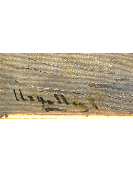 Félix Urgellés de Tovar, paisaje con figura.