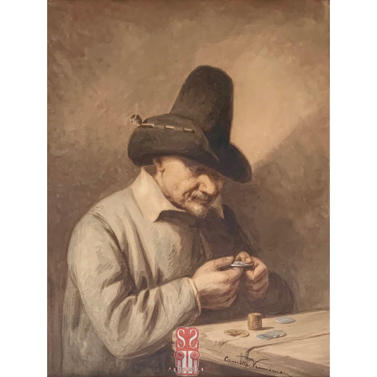 Camille Venneman (Belgica 1827-1868), “el coleccionista de monedas”.