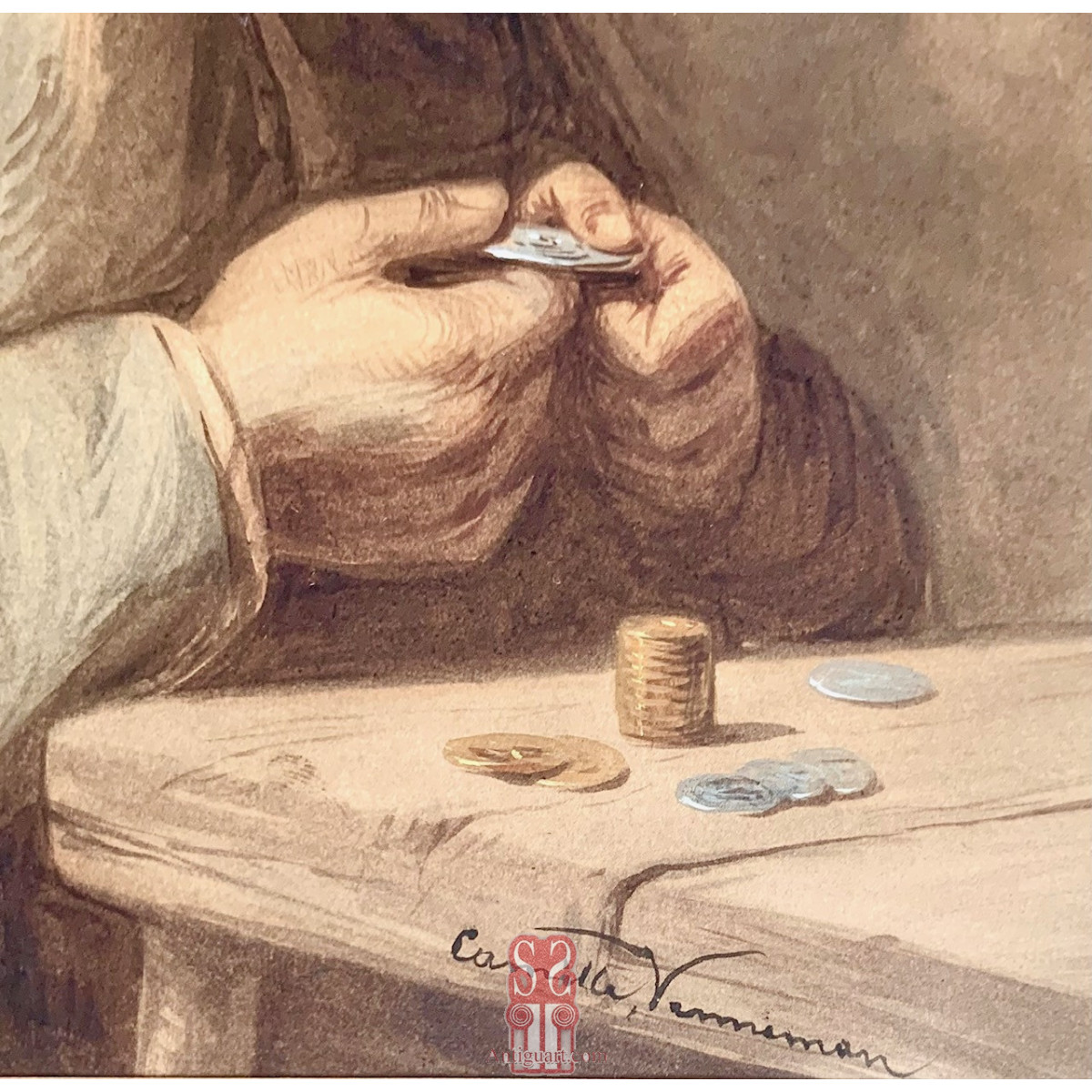 Camille Venneman (Belgica 1827-1868), “el coleccionista de monedas”.