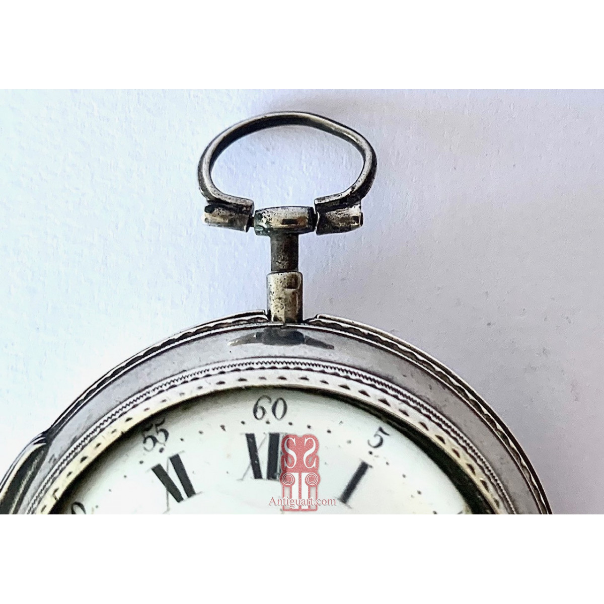 Orologio da tasca d’argento, XVIII secolo, Londra 