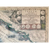 Mapa geografico de Italia del siglo XVIII.