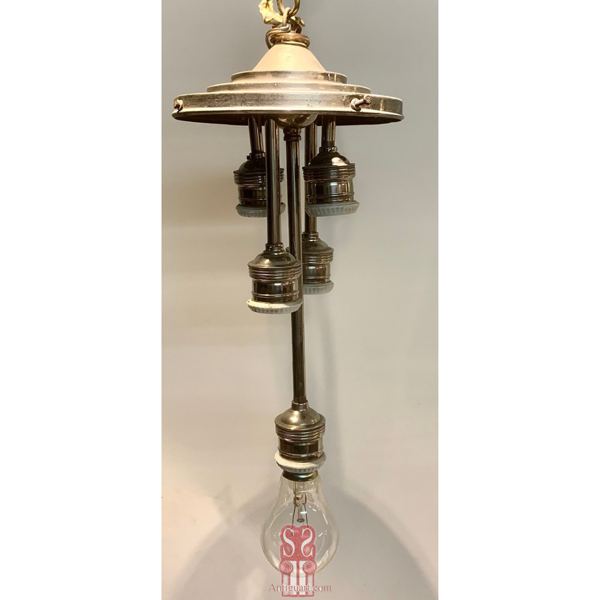 Lámpara colgante decó, años 20-30.