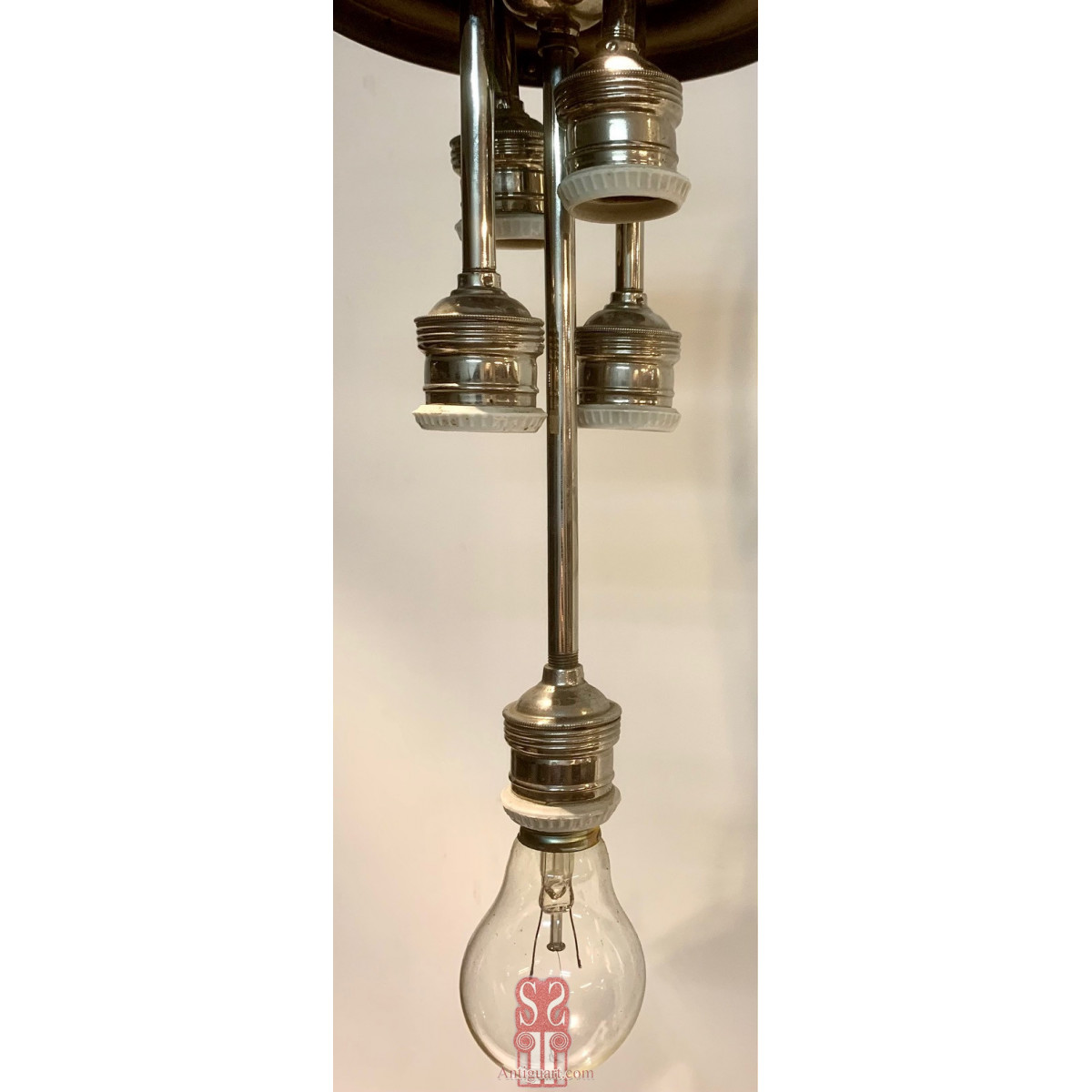 Lámpara colgante decó, años 20-30.