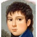 Retrato de joven caballero. Miniatura al gouache. Francia, primer tercio Siglo XIX.