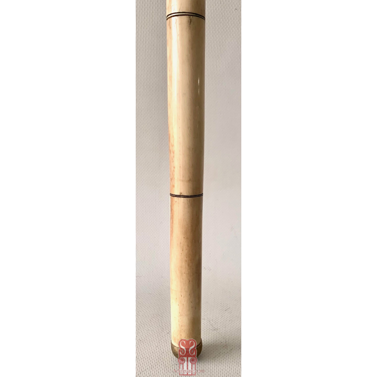 Bastón de paseo, hueso grabado. Japón, primera mitad Siglo XX. 