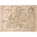 Mapa de Europa del Siglo XVIII.