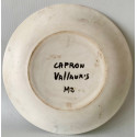 Plato de cerámica Roger Capron, Vallauris Francia, 1960 circa. 