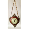Reloj colgante de doble esfera de principios del Siglo XX.