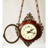 Reloj colgante de doble esfera de principios del Siglo XX.