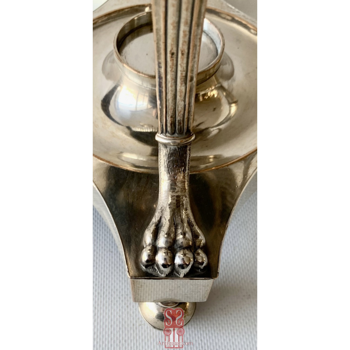 Samovar en metal plateado de finales del Siglo XIX. Inglaterra.