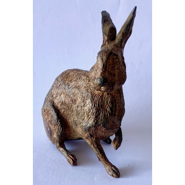 Liebre, escultura en bronce de Pierre Chenet, principios del Siglo XX. 2