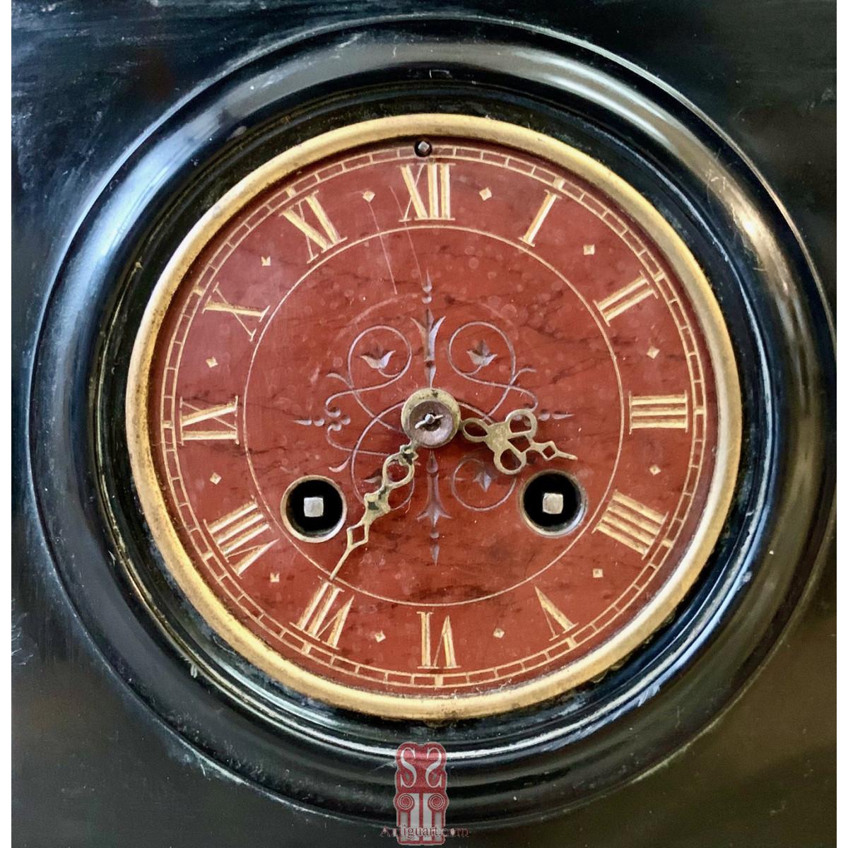 Reloj de sobremesa, escultura de bronce “Ariadna sobre la pantera”, firmada Jules Graux Marly. Segunda mitad del Siglo XIX.