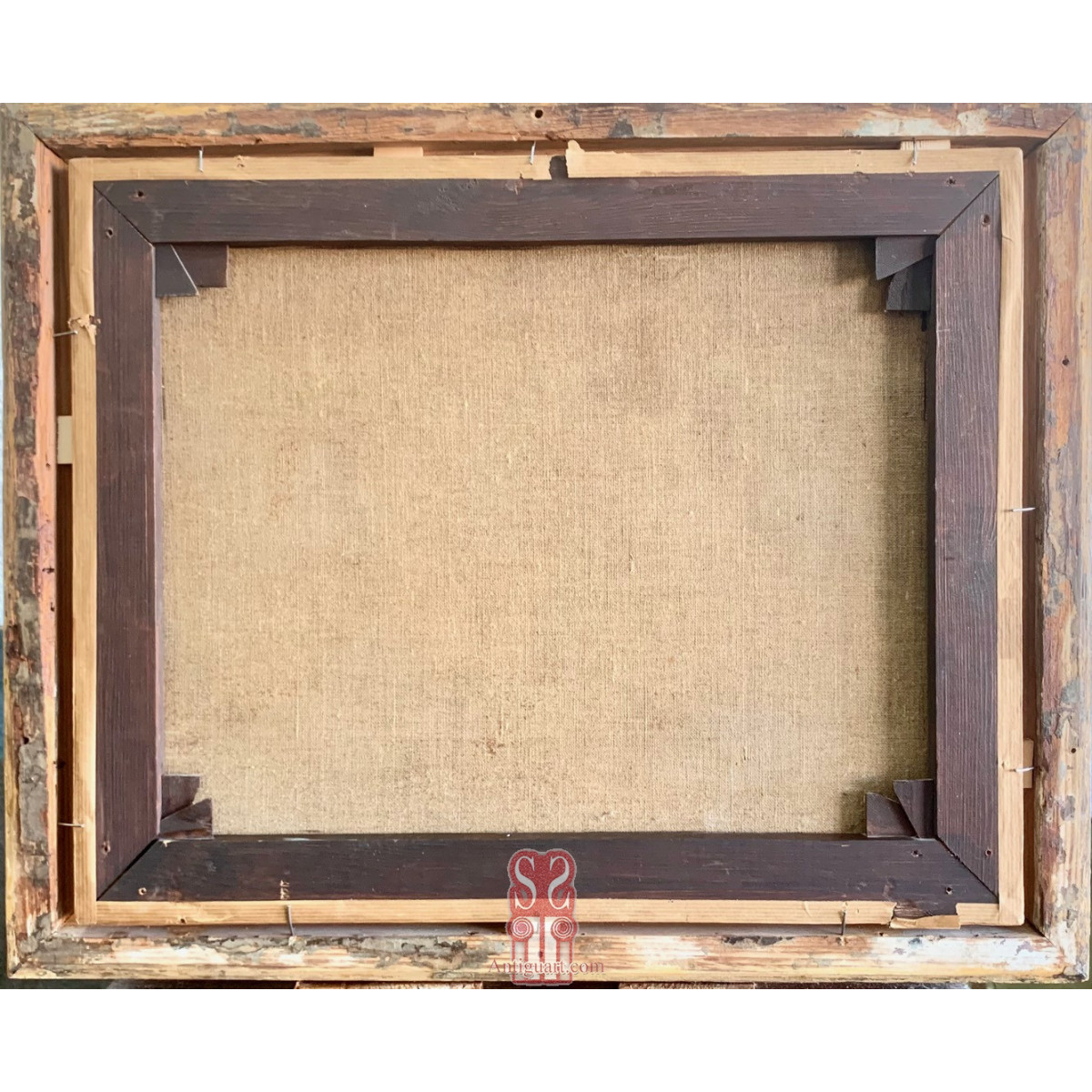 Marina. Óleo sobre lienzo. Escuela francesa de mitad del Siglo XIX.