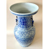 Jarrón de cerámica China, finales Siglo XIX principios Siglo XX.