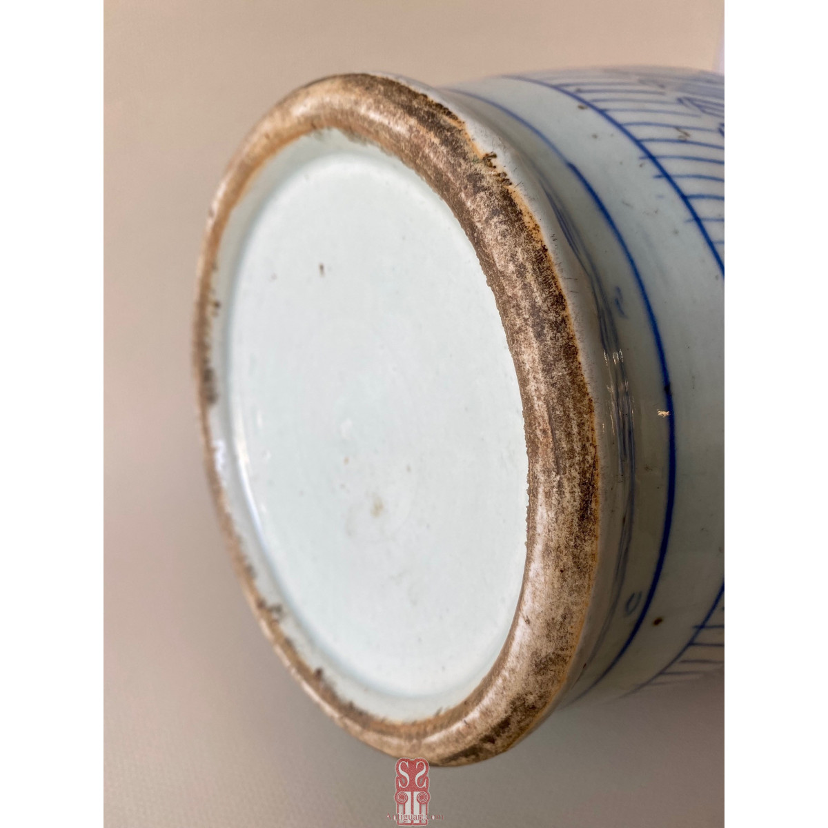 Jarrón de cerámica China, finales Siglo XIX principios Siglo XX.