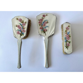 Set da toilette in argento e smalti, Inghilterra, primi 900 2