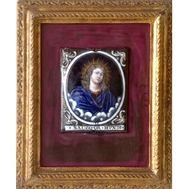 Salvator Mundi, Jaques Laudin, Limoges siglo XVII. 2