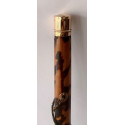 Walking stick tortoiseshell and 14K gold handle.