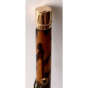 Walking stick tortoiseshell and 14K gold handle.