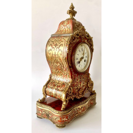 Reloj de mesa Boulle, siglo XIX, Francia. 2